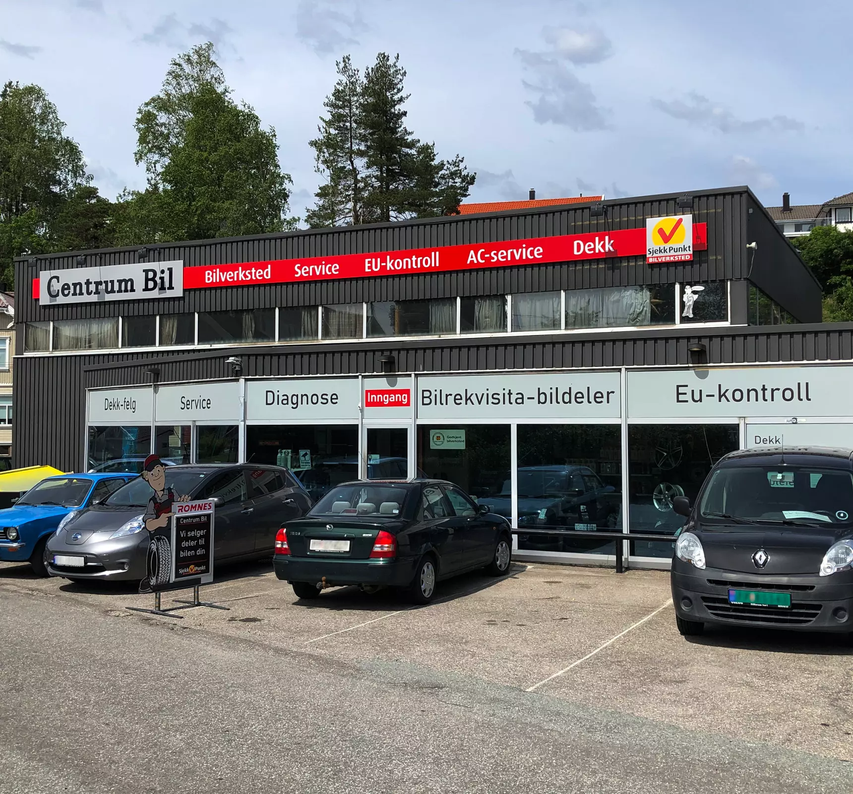 Bygningen til bilverkstedet Centrum Bil
