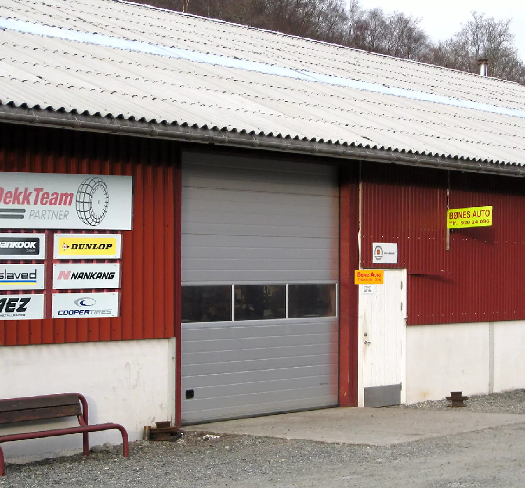 Fasaden til bilverkstedet Bønes Auto