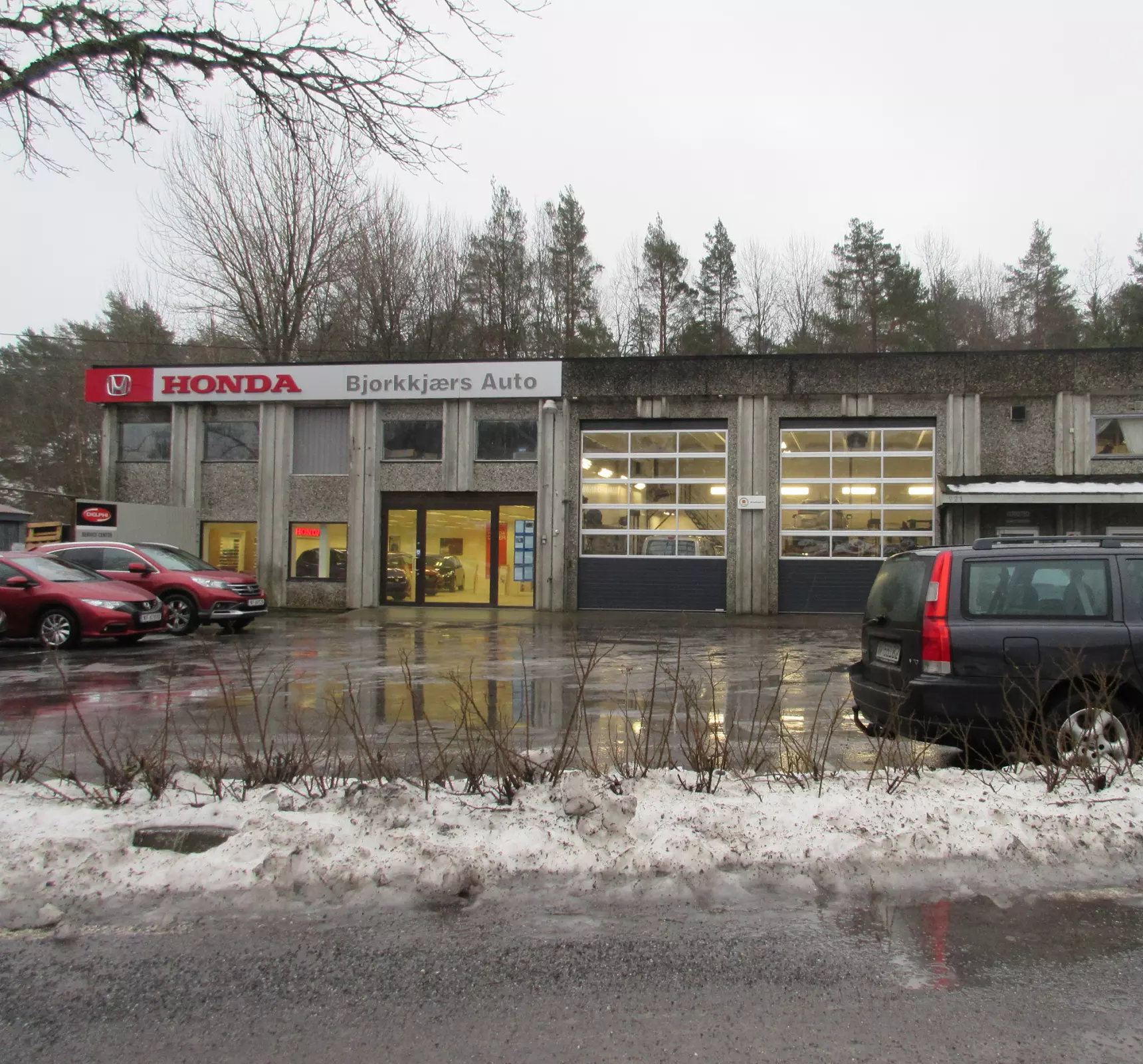 Verkstedbygningen til Bjørkkjærs Auto AS