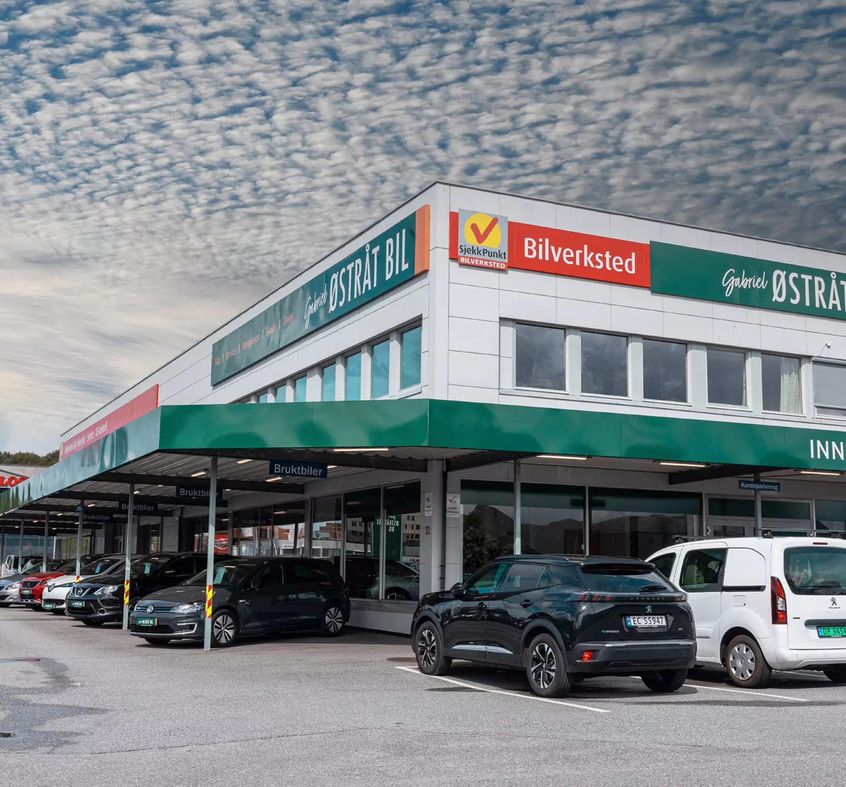 Bygningen til bilverkstedet Gabriel Østråt Bil