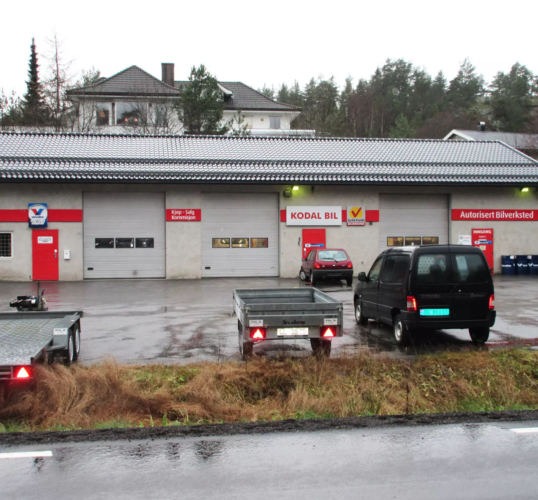Bygningen til bilverkstedet Kodal Bil AS