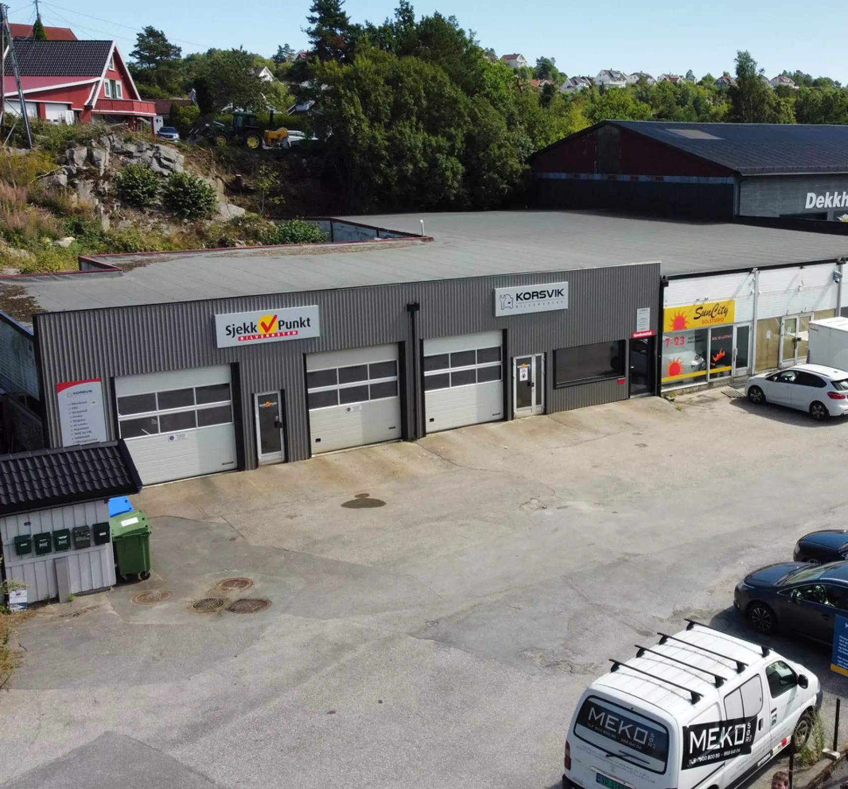 Bygningen til Korsvik Bilverksted