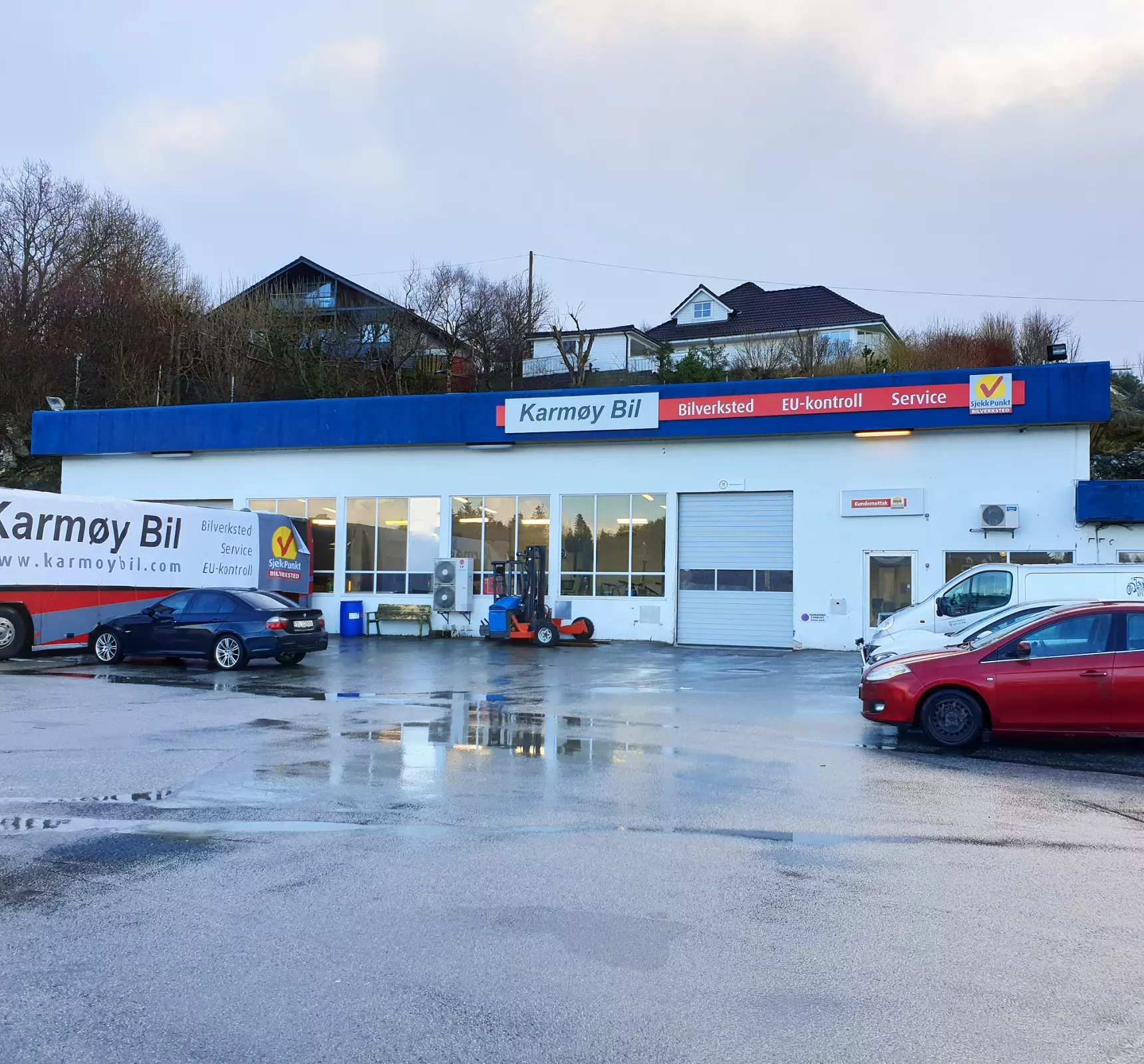 Bygningen til bilverkstedet Karmøy Bil
