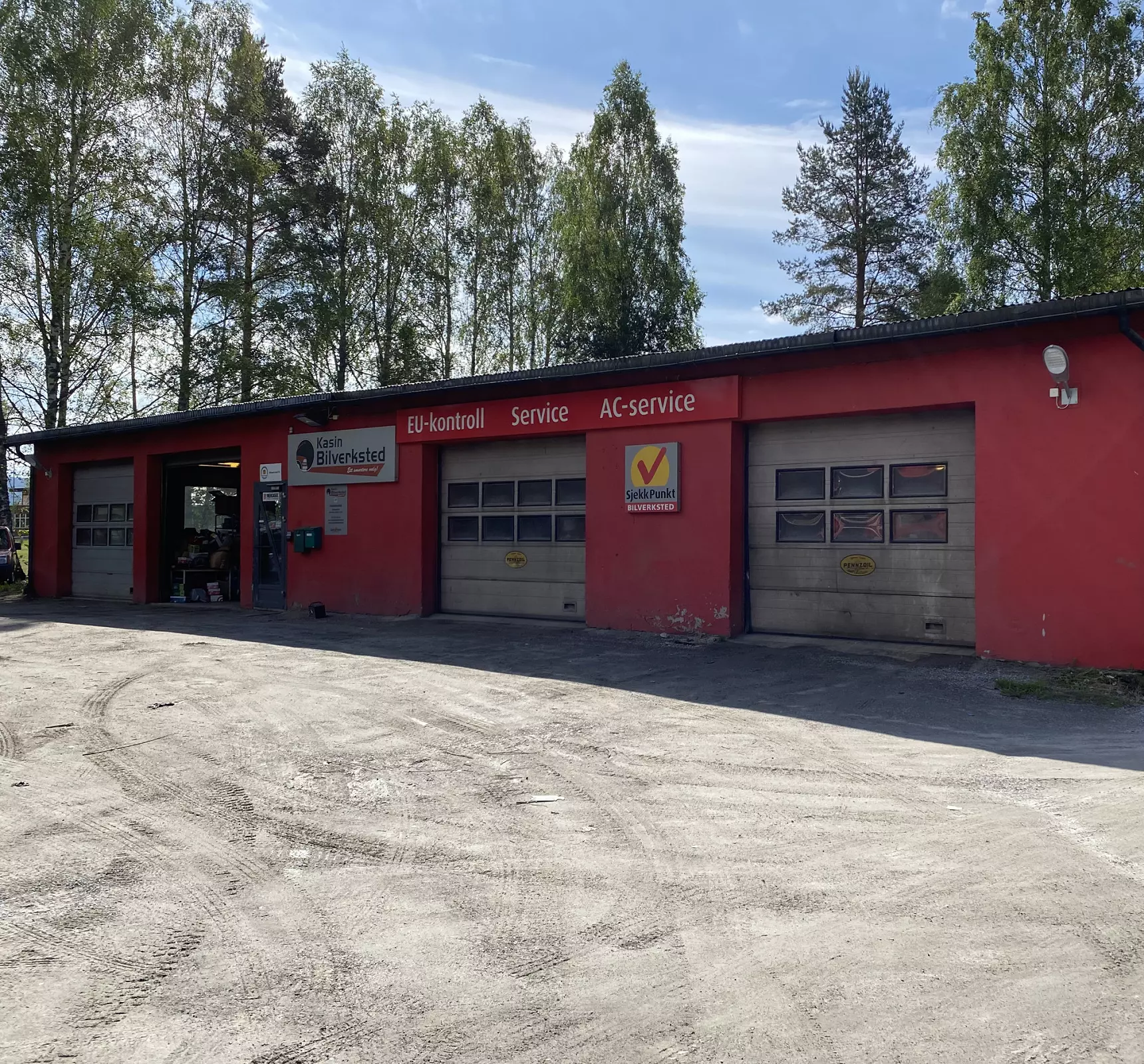 Bygningen til Kasin Bilverksted