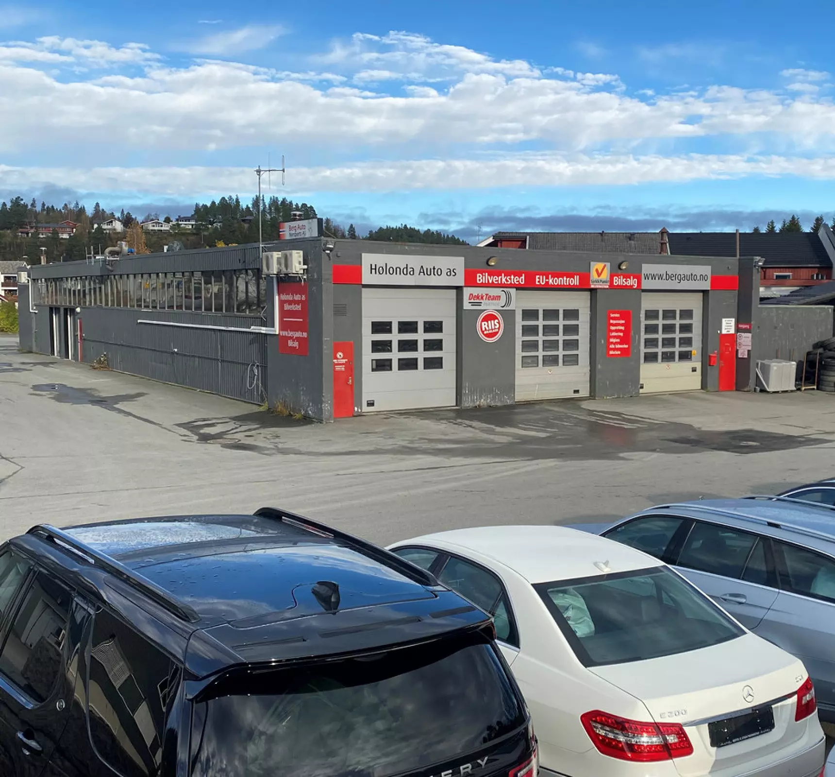 Bygningen til bilverkstedet Hølonda Auto