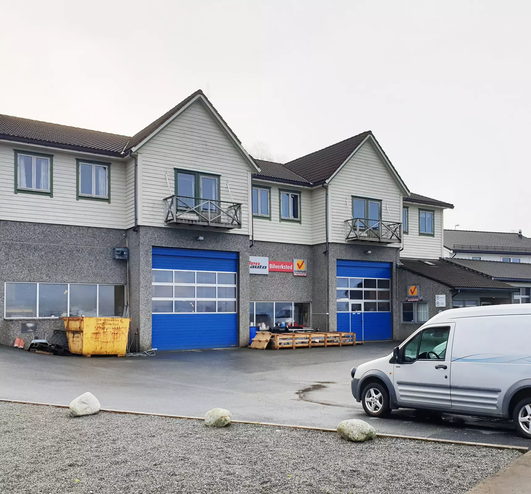 Bygningen til bilverkstedet Ølen Auto