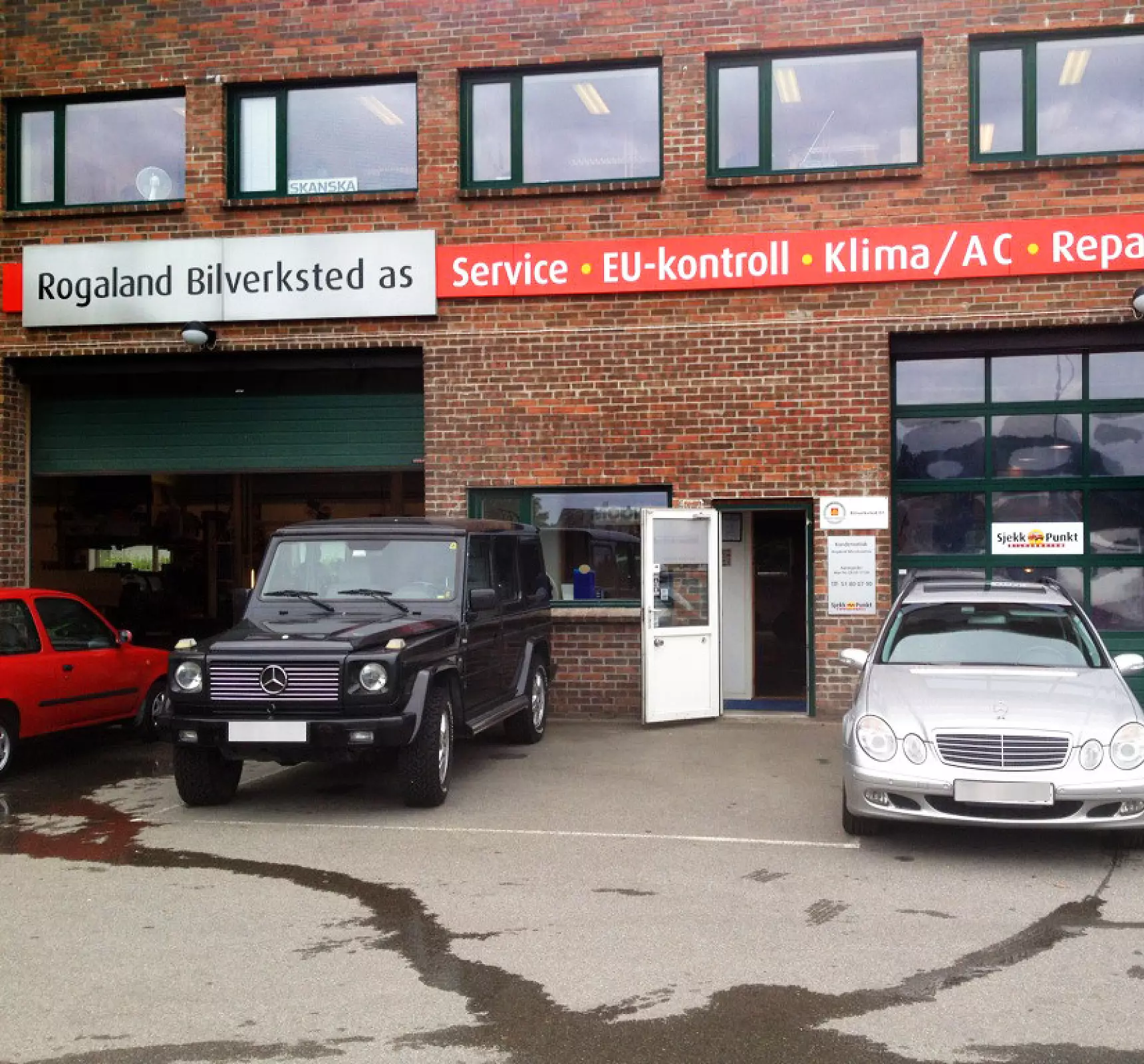 Fasaden til Rogaland Bilverksted