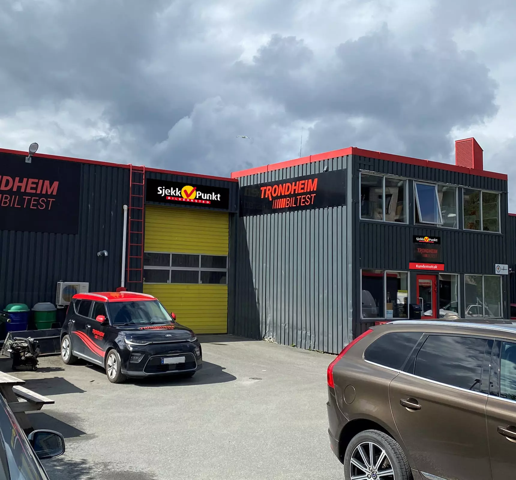 Bygningen til bilverkstedet Trondheim Biltest