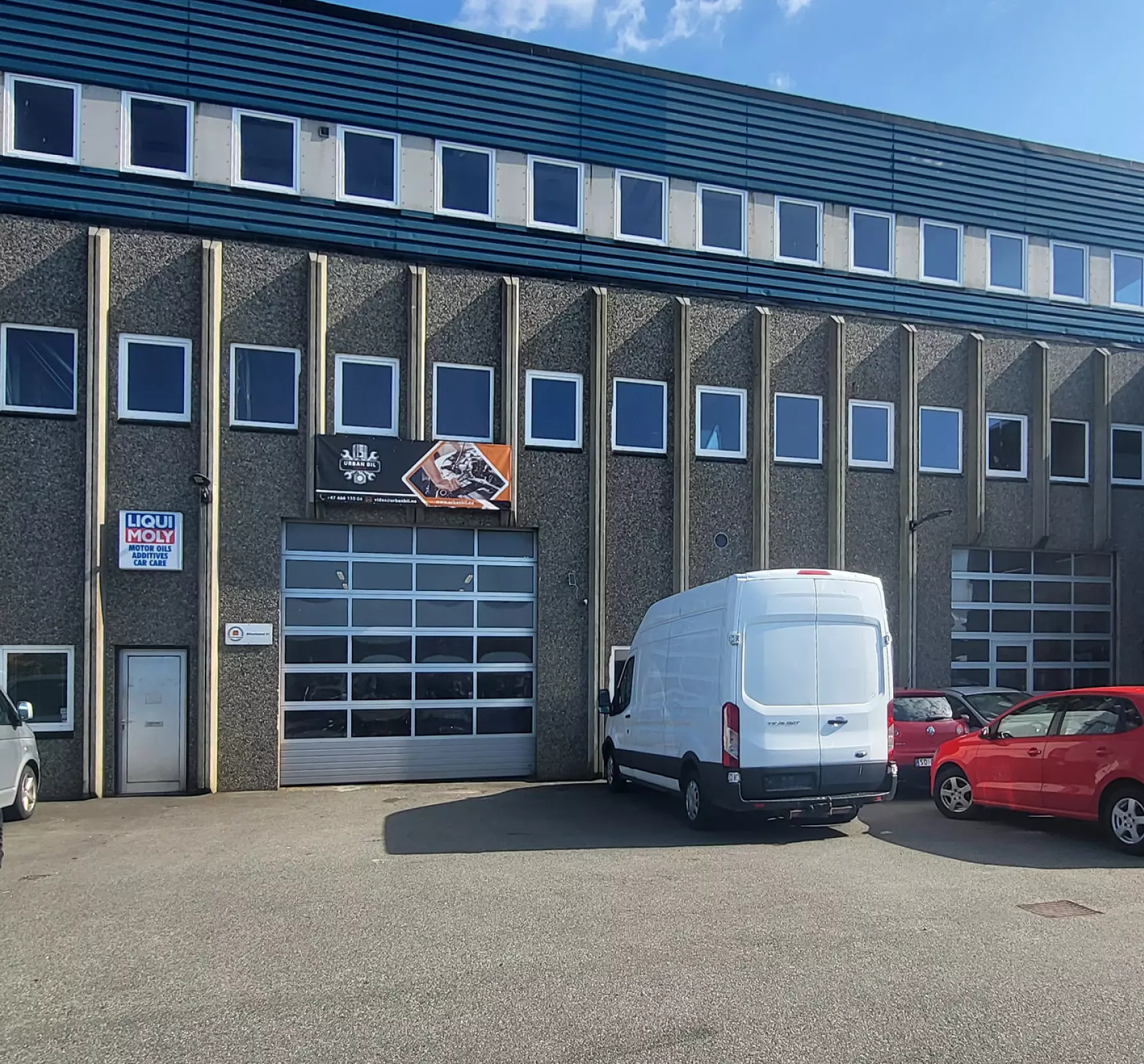 Bygningen til bilverkstedet Urban Bil